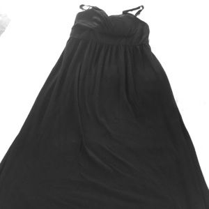 Long Black Sleeveless Dress